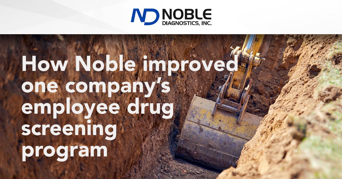 NobleDiagnostic's tweet photo. For construction companies, slow test results cause problems with hiring workers. Here’s how Noble Diagnostics helped one company accelerate its drug screening process: https://t.co/2I9DuRJFx2 #drugscreening #drugtesting #tpa https://t.co/ifzLVk7Nba