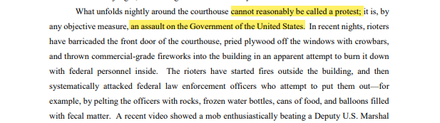 Without addressing the tear-gassing of protesters, or use of rubber bullets and flash-grenades by federal officers, Barr focuses on select incidents by demonstrators when the majority have peacefully called for reform.