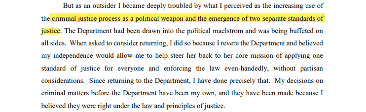Stone and Flynn's names don't come up anywhere in Barr's written testimony (but expect to hear them in Qs from Dems).Instead, the AG focuses broadly on concerns that former Obama-era officials were using criminal prosecutions as a political weapon.