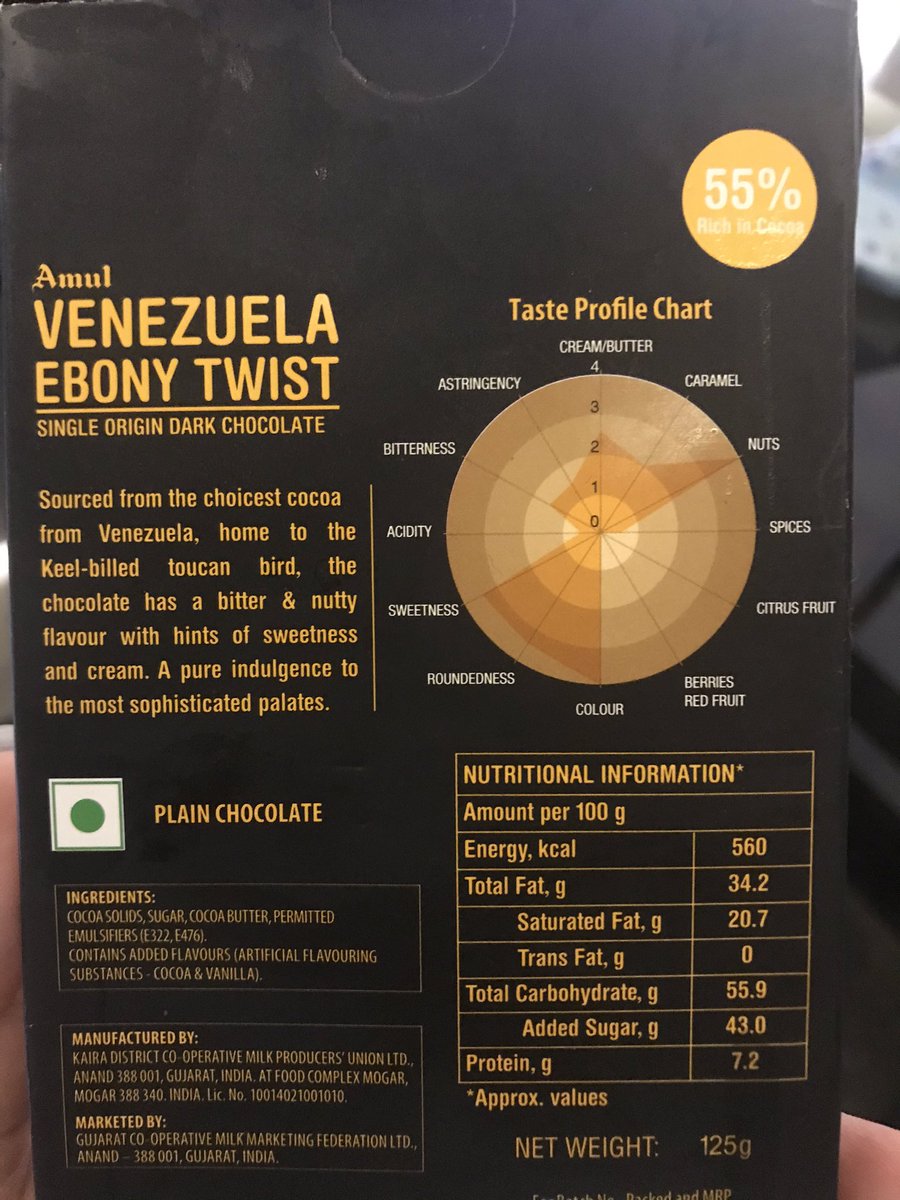 Venezuela Ebony Twist: If you take the og 55% dark and make it sweeter, this is what comes out.