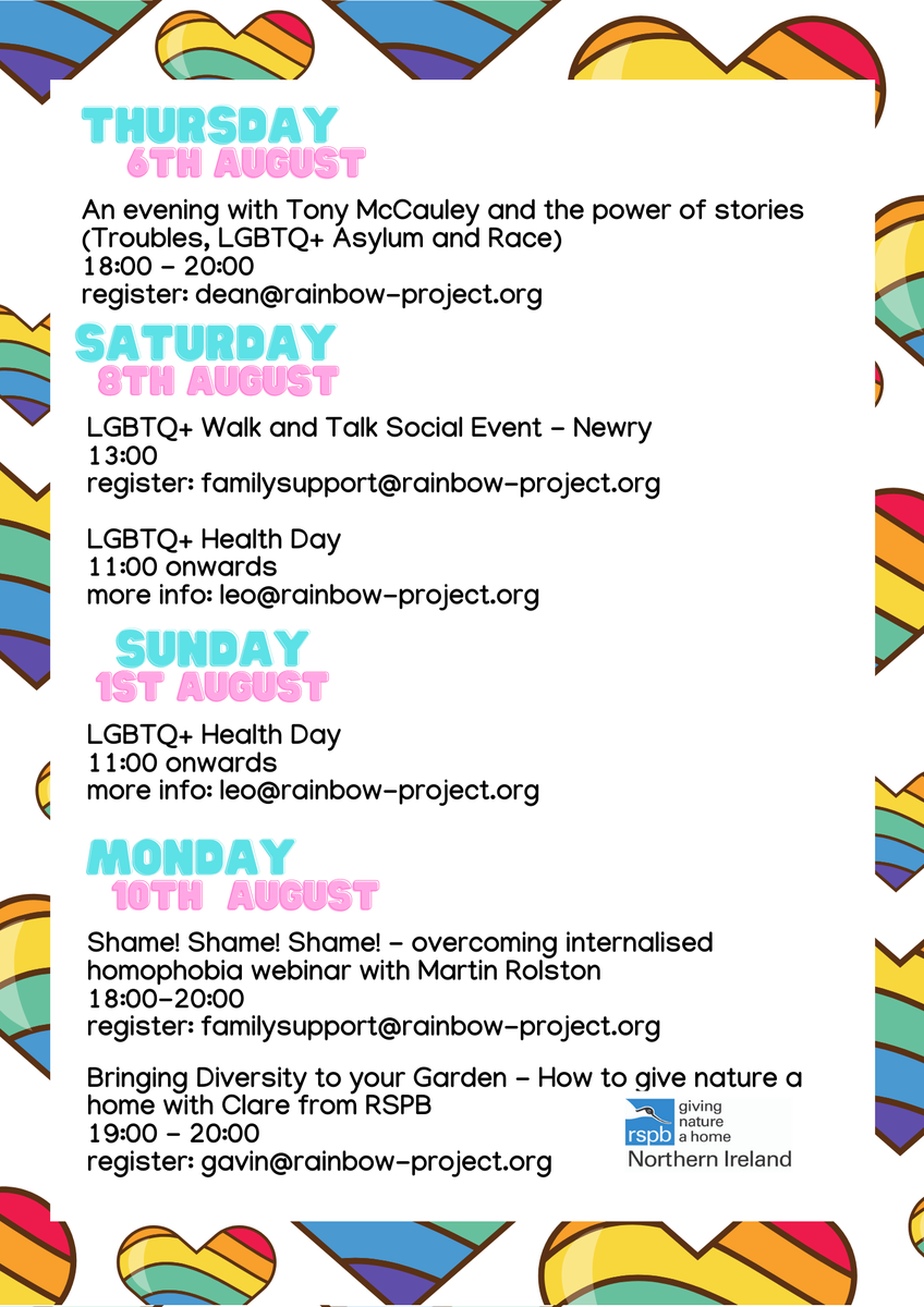 TRPNI's tweet photo. Well, here we finally are with our events listing for Pride Season 2020.  Thank you for your support for the past year. 1/2 https://t.co/8oePxsAPyF