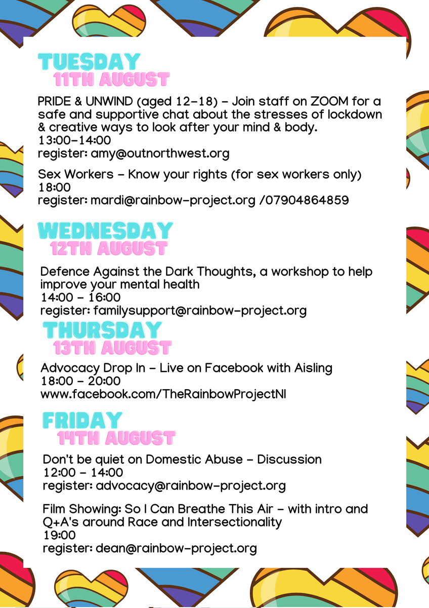 Well, here we finally are with our events listing for Pride Season 2020.  Thank you for your support for the past year. 1/2