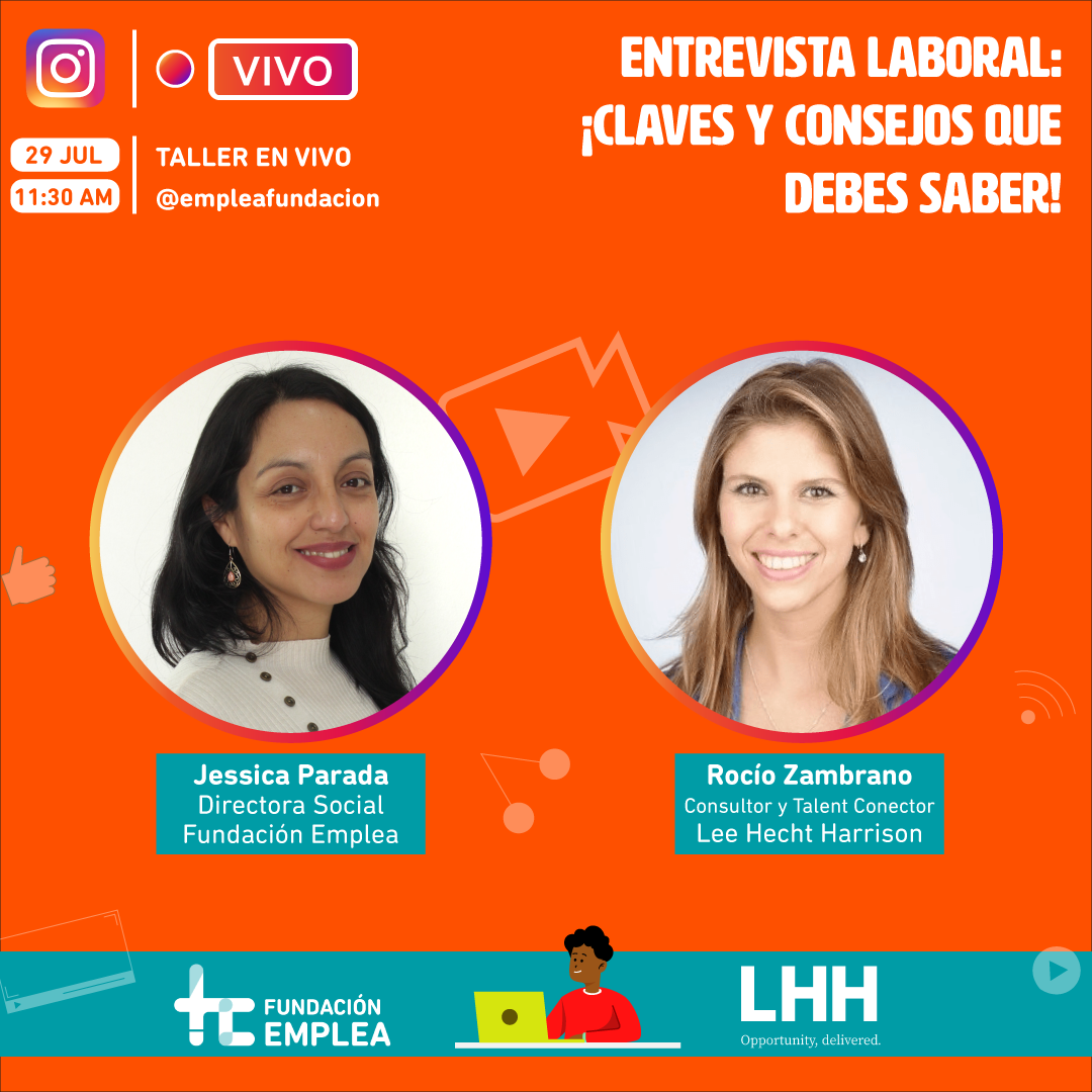 empleahc's tweet photo. ¡Entrevistas laborales efectivas! 

➡️Mañana a las 11:30 AM por Instagram haremos una transmisión en vivo junto a @LHHCHILE con claves y consejos para mejorar en tus entrevistas de trabajo a distancia.

¡Te esperamos mañana en nuestro Instagram https://t.co/cNNsn03BXB ! https://t.co/fsAdPK3MYn