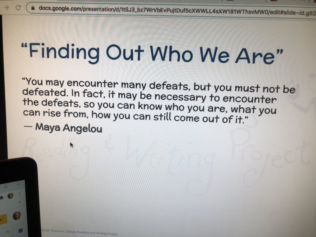 KristiPatton96's tweet photo. Thanks for sharing this quote as we open day 2 of TCRWP Homegrown Reading Institute!  Great perspective for teachers to focus on and then model for their students! #tcrwp. #kellerliteracy https://t.co/6q875DVAAb