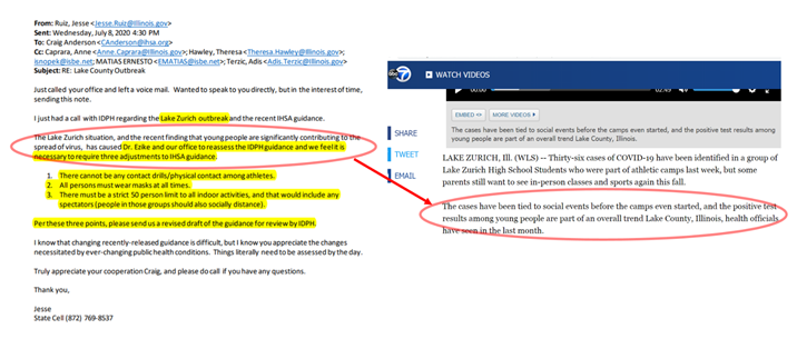 14/14 Sadly, much of this issue in Illinois is political and not based on science or protecting adolescents. The decision making process from  @govpritzker’s office uses inaccurate information to bully the  @IHSA_IL