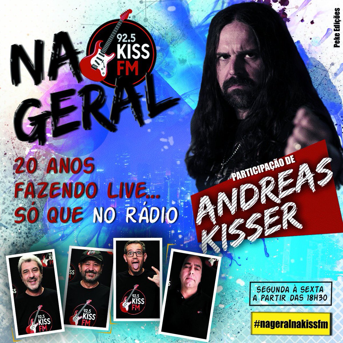 HOJE TEM ROCK E FUTEBOL PESADO NO NA GERAL: