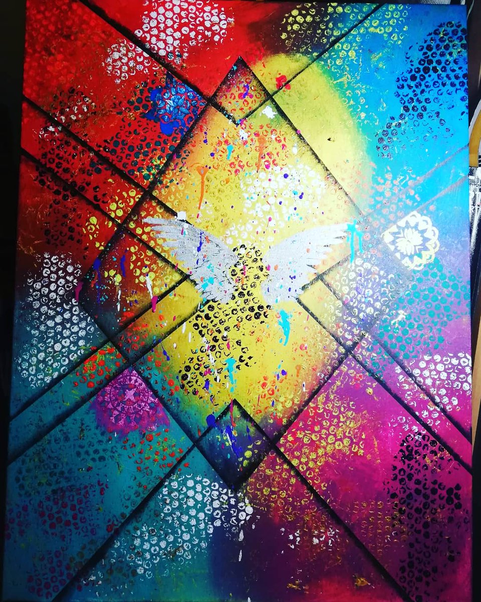 kunstchaos1's tweet photo. Meine "Lichtflügel der guten Hoffnung" Ich liebe sie! 😘😍😊
#kunst #arteza #lukas #hobby #schön #bunt #abstractart #abstractpainting #abstract #gerstaecker #acrylicpainting #acrylmalerei #drawing #acryl #iloveart #schablone #stencilart #flügel #wings https://t.co/mOmvaewg3u