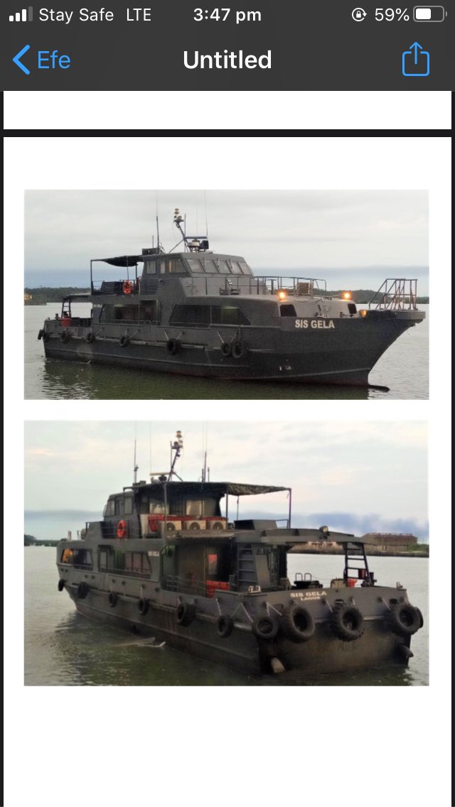 Forteta2's tweet image. Security crew boat  for sale.            Price: 70 million (slightly negotiable)
Location: Bonny island                      Dm me. Retweet pls