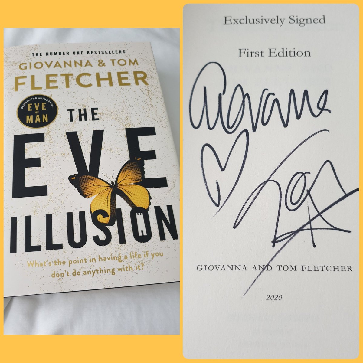 juney91's tweet photo. Well done at @TomFletcher &amp; @MrsGiFletcher on this amazing story. I read the Eve of Man at the start of Lockdown and just completed The Eve Illusion🦋 What a fab twist at the end. I can't wait to see how Eve's story ends. https://t.co/6CDxdlFpym