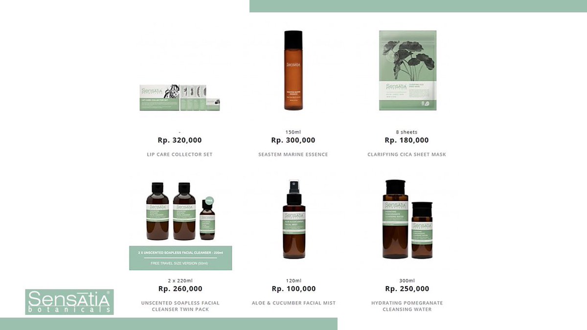 30. Sensatia Botanicals Sensatia Botanicals menjadi perusahaan kosmetik pertama di Bali yang bersertifikat GMP. Produk yang berkualitas internasional & fasilitas produksi yang lengkap membuat produk  @sensatia_bali menjadi produk yang aman & terpercaya.