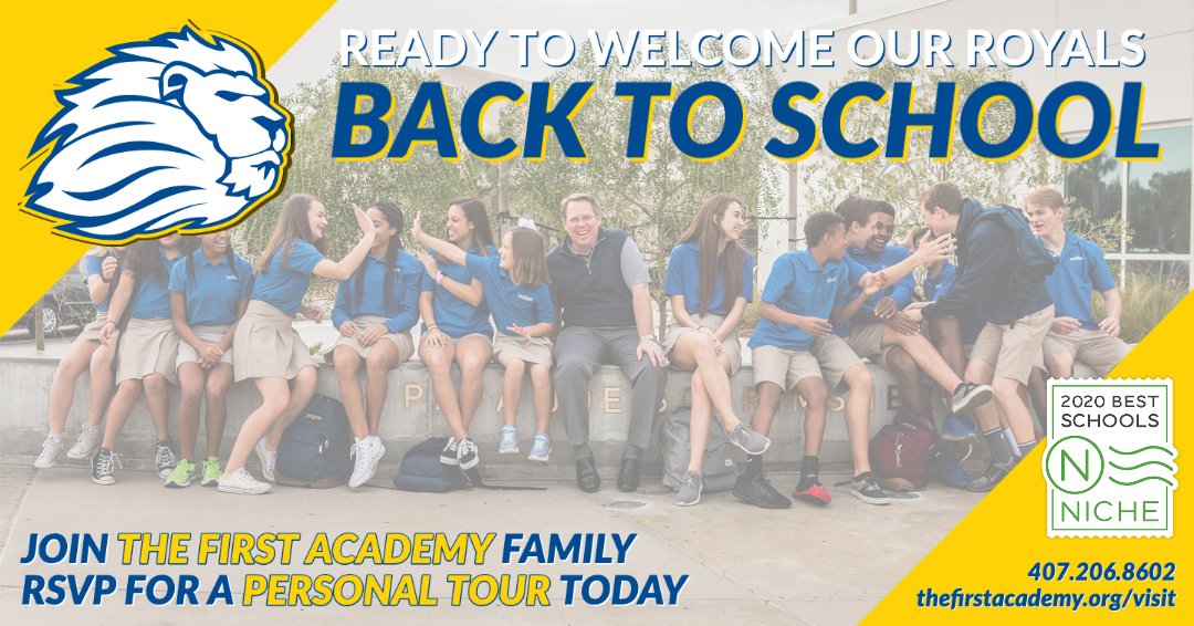 TheFirstAcademy's tweet photo. We can't wait to welcome our students back to campus in 2 weeks! It's not too late to learn more about The First Academy if you're looking for the best in private, Christian education in Central Florida for your family. RSVP for a Personal Tour TODAY at https://t.co/Ka4zo9PJMJ https://t.co/2YrOtKWypJ