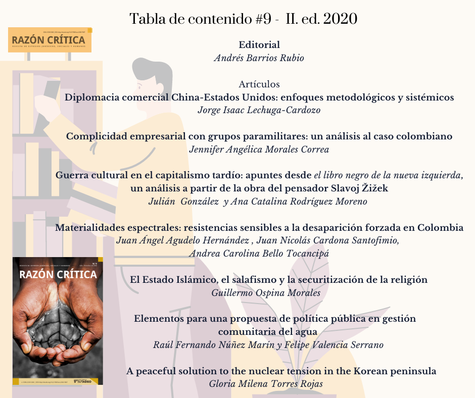 EditorialUTadeo's tweet photo. #RevRazonCritica | Los invitamos a conocer el contenido del #9- II. edición 2020 https://t.co/gUSQqsys1D @Utadeo_edu_co https://t.co/RdTFI4c0AP