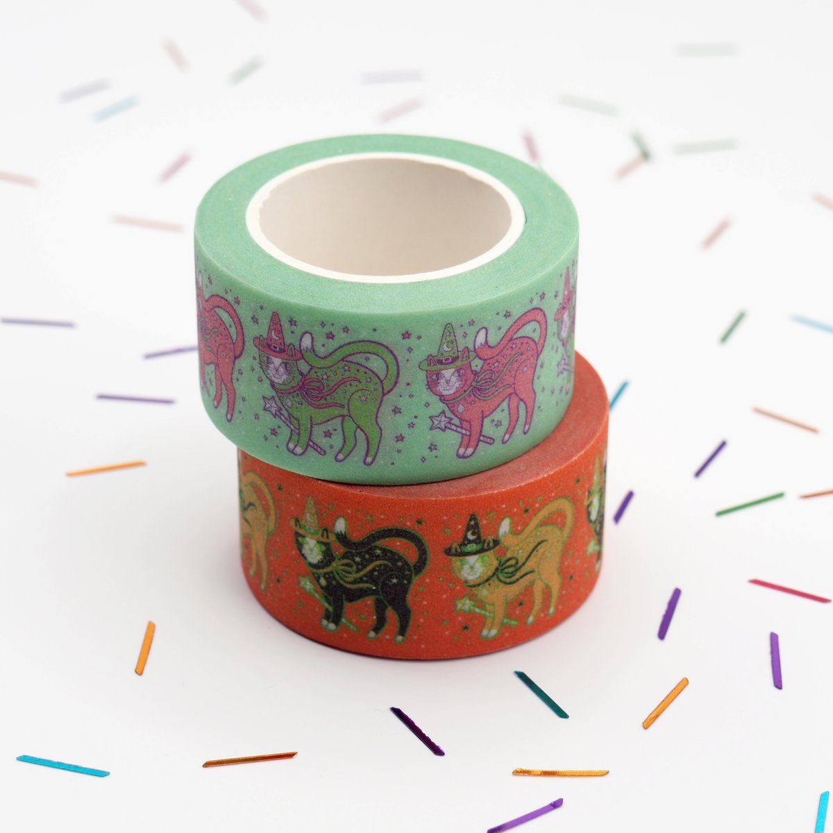 PinkOwletArt's tweet image. Witchy cats glitter washi tapes in pastel and Halloween colors are live in my shop. #pinkowlet #journallife #shopsmall #smallbusiness #diystickers #etsyshop #crafty #washitapes #washitape #ilovewashi #plannerstickers #plannerlove #journaling #ilovejournals
