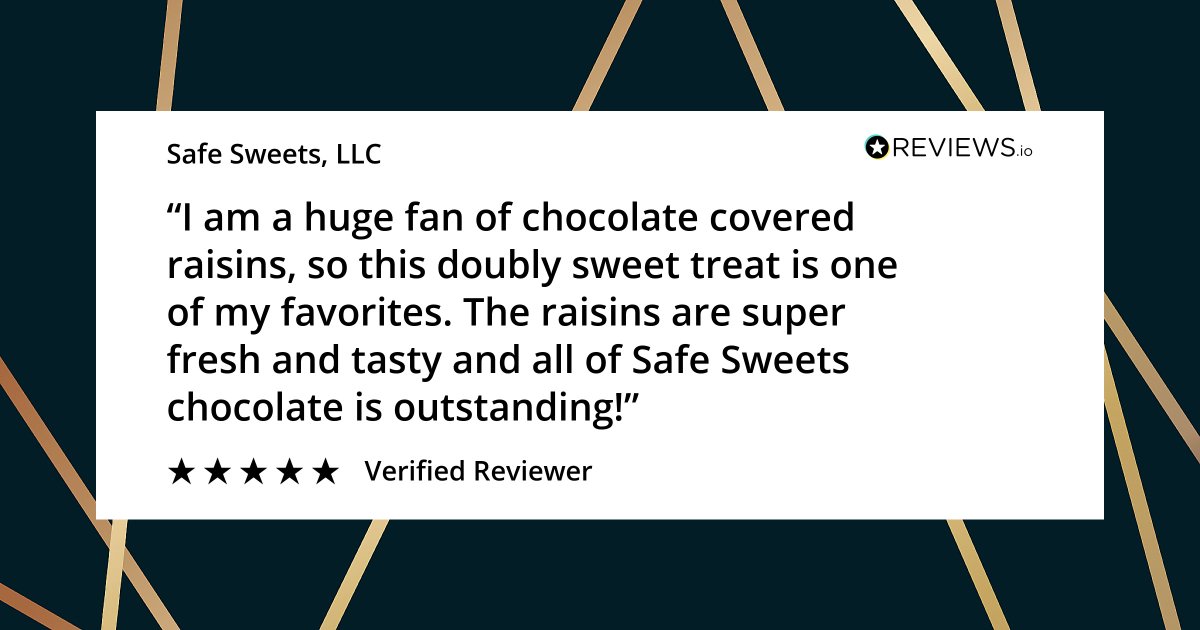 safe_sweets's tweet photo. Our customers are the best.  These reviews continue to make our day...please keep 'em coming! #nopeanuts #nodairy #allergyfree #chocolate #safesweets #foodallergies #CustomerFirst https://t.co/aFdNHGrgXs