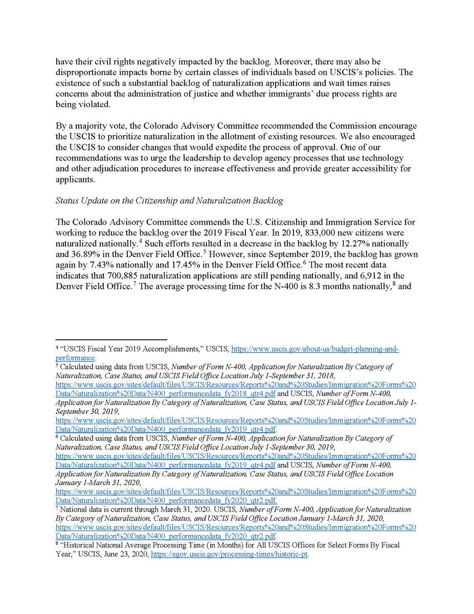 USCCRgov's tweet photo. USCCR State Advisory Committee Statement
Colorado Advisory Committee Encourages Modifying Oath and Allegiance Ceremonies During COVID-19 Crisis
Full Statement here: https://t.co/1h37xu41oO
#COSAC #USCCRSAC https://t.co/GMyQthQz9O