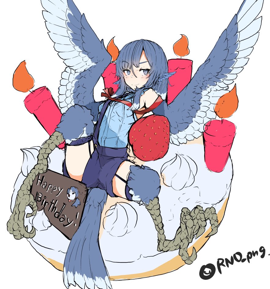 「誕生日おめでとう(1日遅れ) 」|RND.pngのイラスト
