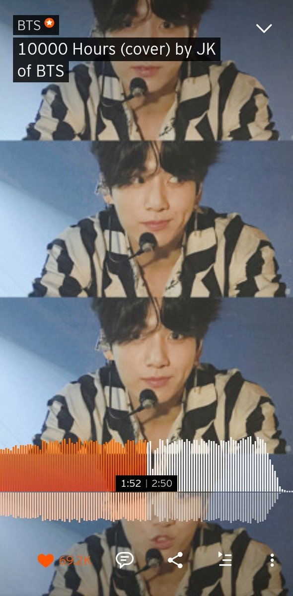 [🎶 | 20200728]

#JUNGKOOK ha subido el cover completo de la canción "10,000 hours" – Dan + Shay &amp; Justin Bieber a Soundcloud ☁️

        «10000 horas en repetición💜»

🔗 soundcloud.com/bangtan/10000h…

El link dice: "10000 horas con ARMY"

~Ruly🐱

#BTS #방탄소년단 #BTSARMY