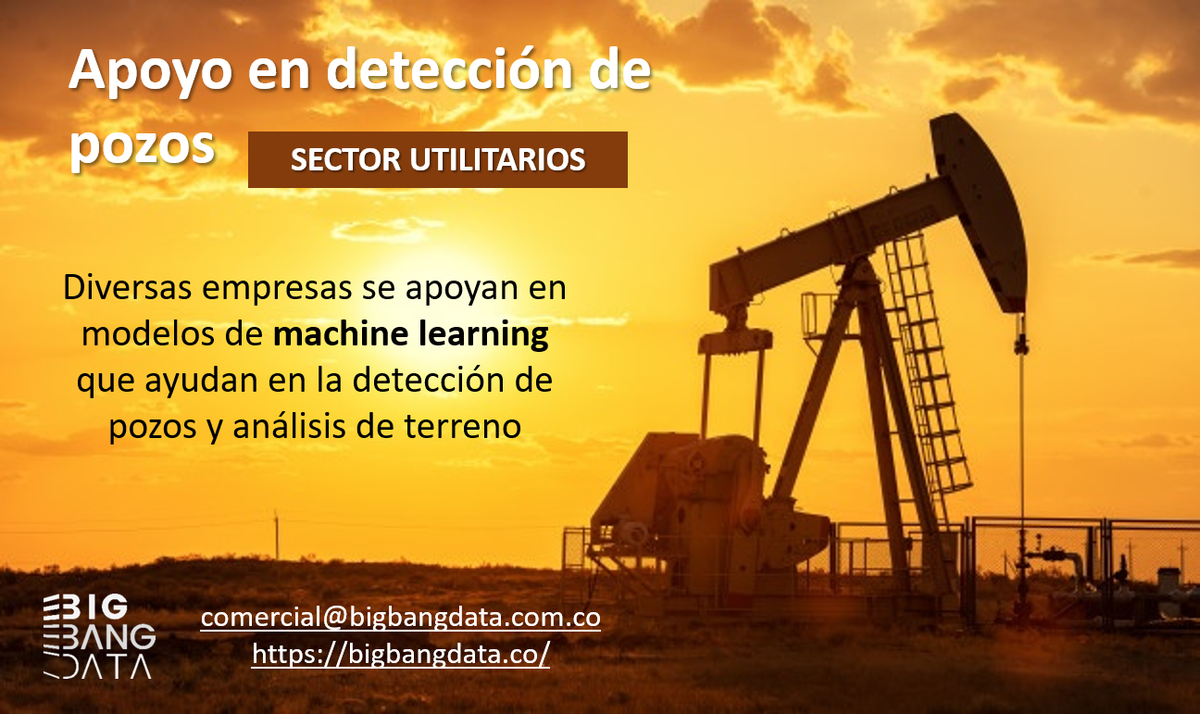 BbdColombia's tweet photo. Analítica aplicada al sector de petróleos #BBD #analítica #Machinelearning #IA 
comercial@bigbangdata.com.co 
https://t.co/TKQ03L56o4 https://t.co/F8ewwwJUvx