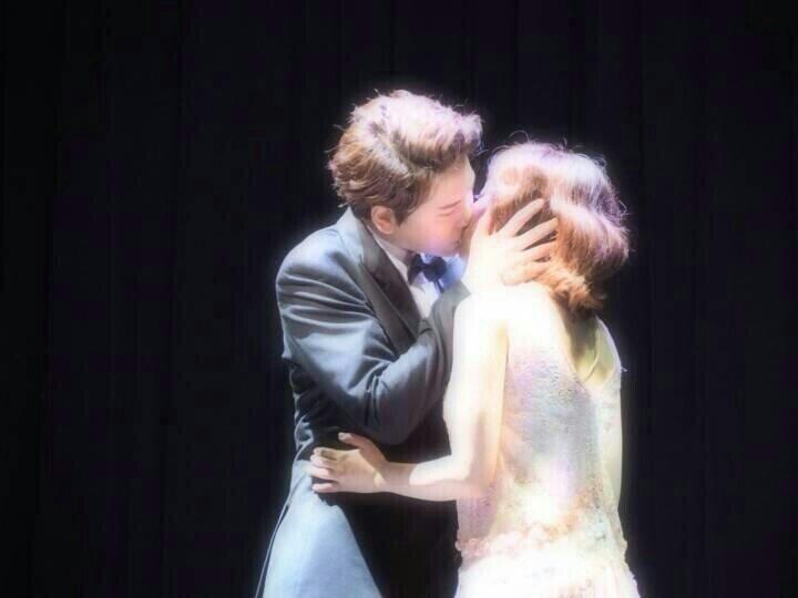 1000000000/10 -singing in the rain-not one day passes me without thinking this kiss i swear-the hand cupping sunny's face -mayhaps my fav kyu kiss -kinda wanted to lower the grade bc kyuhyun got to kiss sunny before i got to kiss him like wtf she is mine