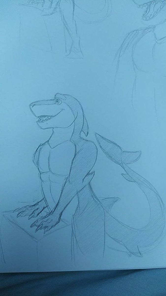 A few gift pics my good friend Dracorde did to me! He's such a nice guy!!  I totally LOVE these!!! thank you so much <3❤️❤️❤️

Also, there u have the first front view of this sharke 🦈💦