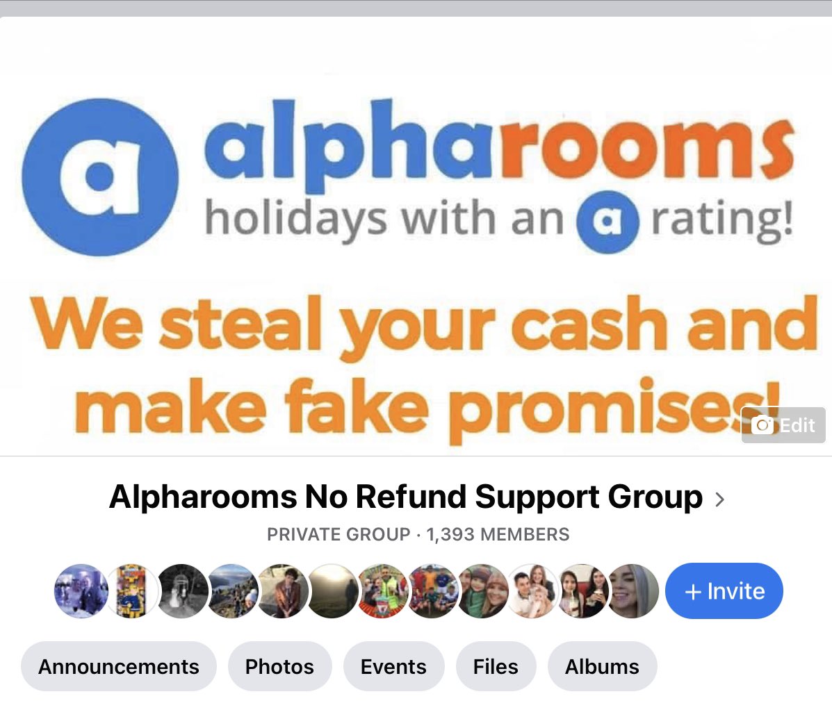 Kraezae's tweet photo. @stecain @alpharooms Time is up for @alpharooms @alpharoomsIE and @alpharoomshelp 🥾 They owe almost 1400 customers refunds. We’ve seen some finally getting refunds in our group. Come and join us now to fight back and get your hard earned cash back 🙌 Join the group here 👉 https://t.co/AcF9sf57zy https://t.co/DUmEFKOUQS