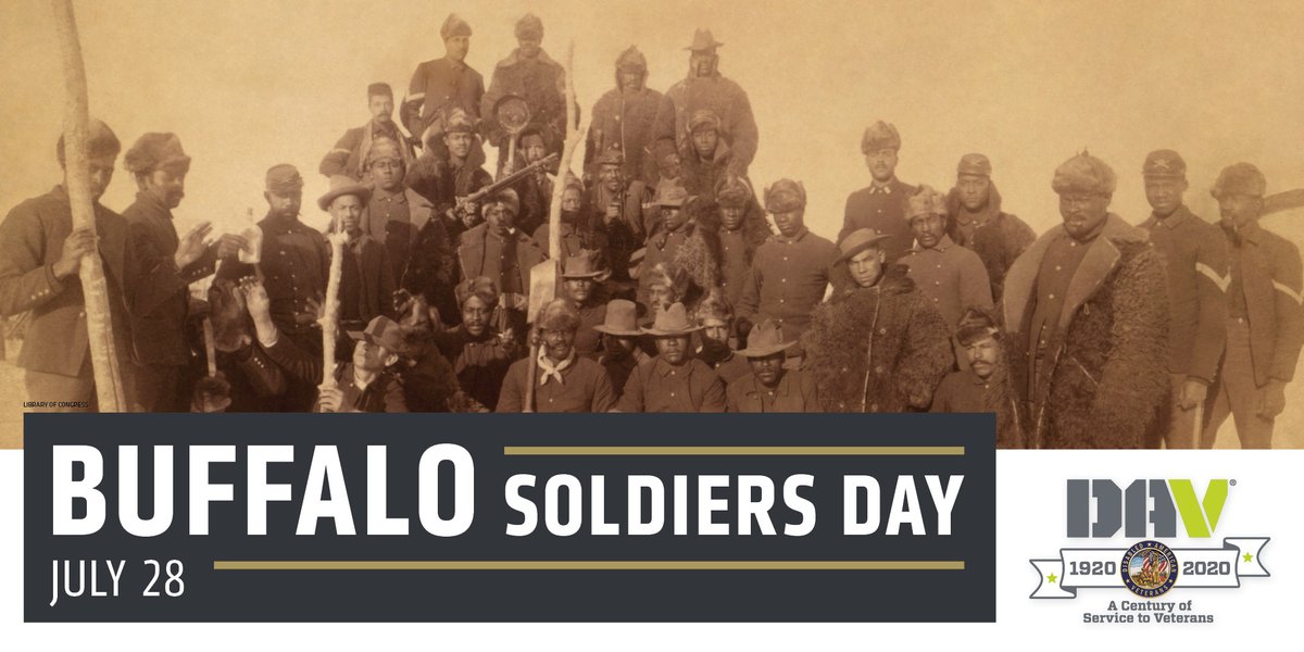 #BuffaloSoldiersDay recognizes the first regular Army regiments comprised of African American soldiers. The last of these units were disbanded in 1951. On 9/6/2005, the oldest living Buffalo Soldier, Mark Matthews died at 111 years old. He was laid to rest at <a href="/ArlingtonNatl/">Arlington National Cemetery</a>.