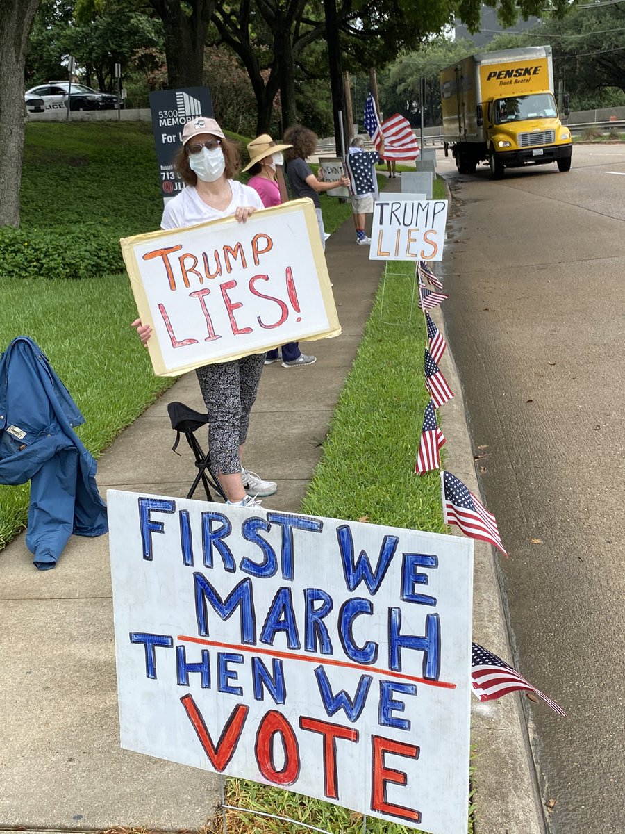 ciaobird's tweet photo. Join us today!#TuesdaysAtCornyns Protest Week 181. Every Tuesday 11:30-1PM. Rain or Shine! 5300 Memorial Dr #Houston #GoodTrouble #TuesdaysAtCornyns #WhyIMarch #SilenceIsNotAnOption #BlackLivesMatter #ComplicitCornyn #VisibleIndivisible #StandOnEveryCorner #VoteForOurLives https://t.co/Or3C9BqfiW