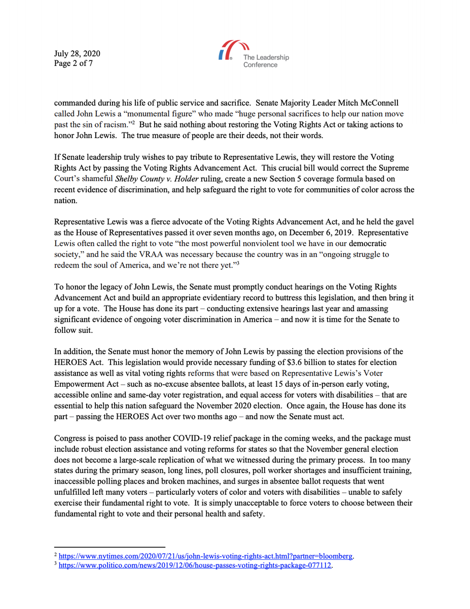 Screenshot of page 2 of our letter. The full text is available at the link in the original tweet.