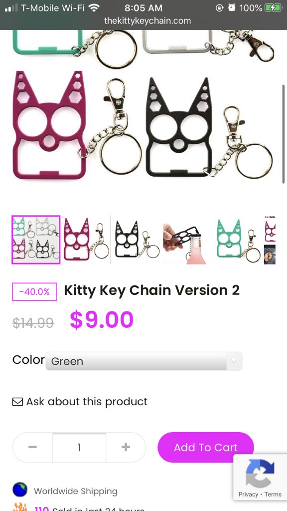 Next up!! Kitty keychain! They are having a sale right now, perfect for your keys & super cheap!