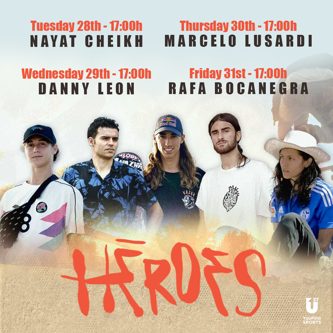 YouFirstMKT's tweet photo. Don't miss the first season of Heroes, You First Content's skateboarding documentary series. Every afternoon this week on @teledeporte🛹
#skate #tv #youfirstcontent #originalseries https://t.co/HTYuK0teIs