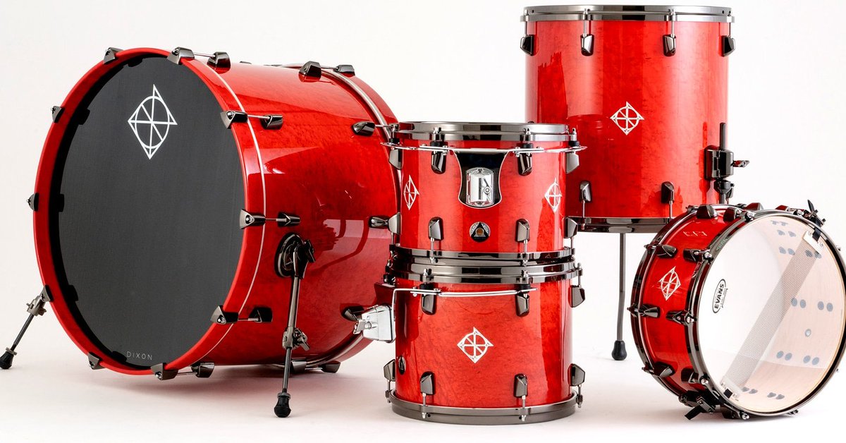 DixonDrumsUSA's tweet image. #DixonArtisan #CandyAppleRed Maple Kit
