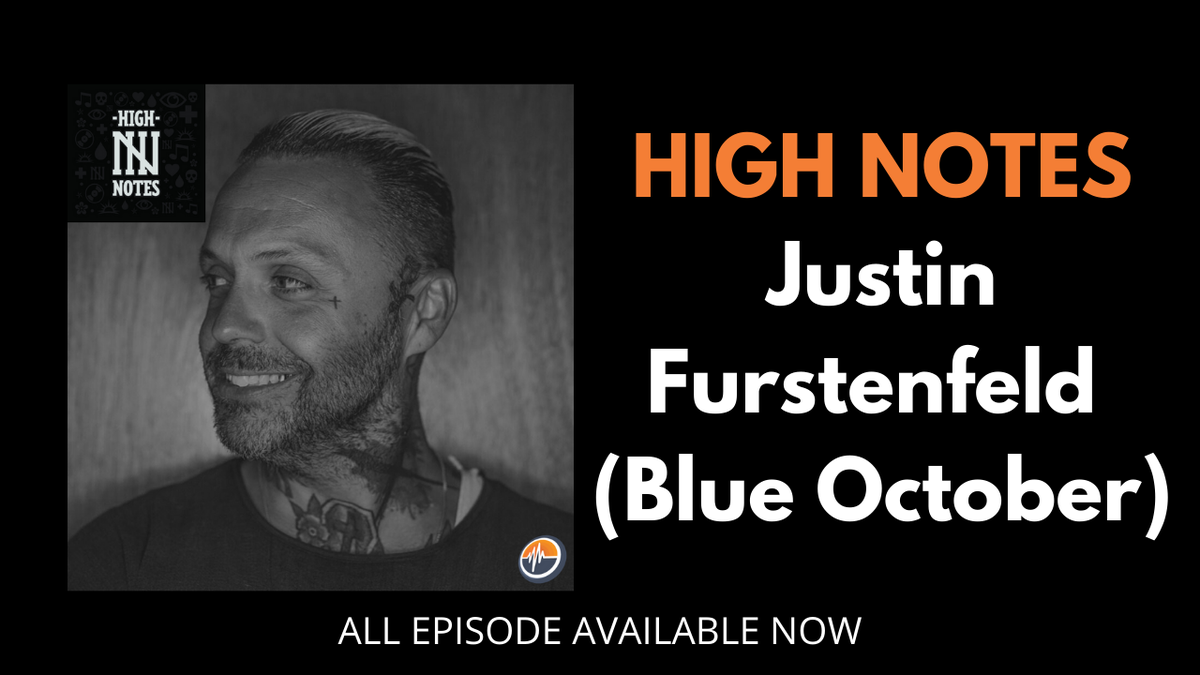 . @Justin_5591 of  @blueoctober is a storyteller by nature. His episode of High Notes features tales from his time as both an addict and a person in recovery. Listen as he talks about a fearing for his life, rebuilding relationships, and taking control  https://linktr.ee/highnotes 