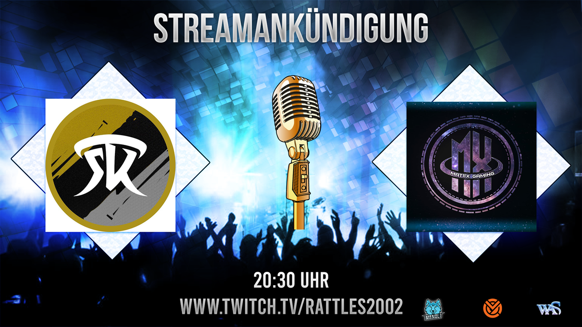 Cast in MW in der @CGLeague_DE

Season: 3 Liga: 3.1

@TSK_eSport  Vs. <a href="/MaTiiXGamingDE/">MaTiiX Gaming</a> 

#Cast <a href="/CallofDuty/">Call of Duty</a>

twitch.tv/rattles2002                

Start: 20:30 UHR 

Designer <a href="/MrNoli1/">MrNoli</a>

Mein Netzwerk <a href="/WaSTwitch/">We-are-Streamers</a>