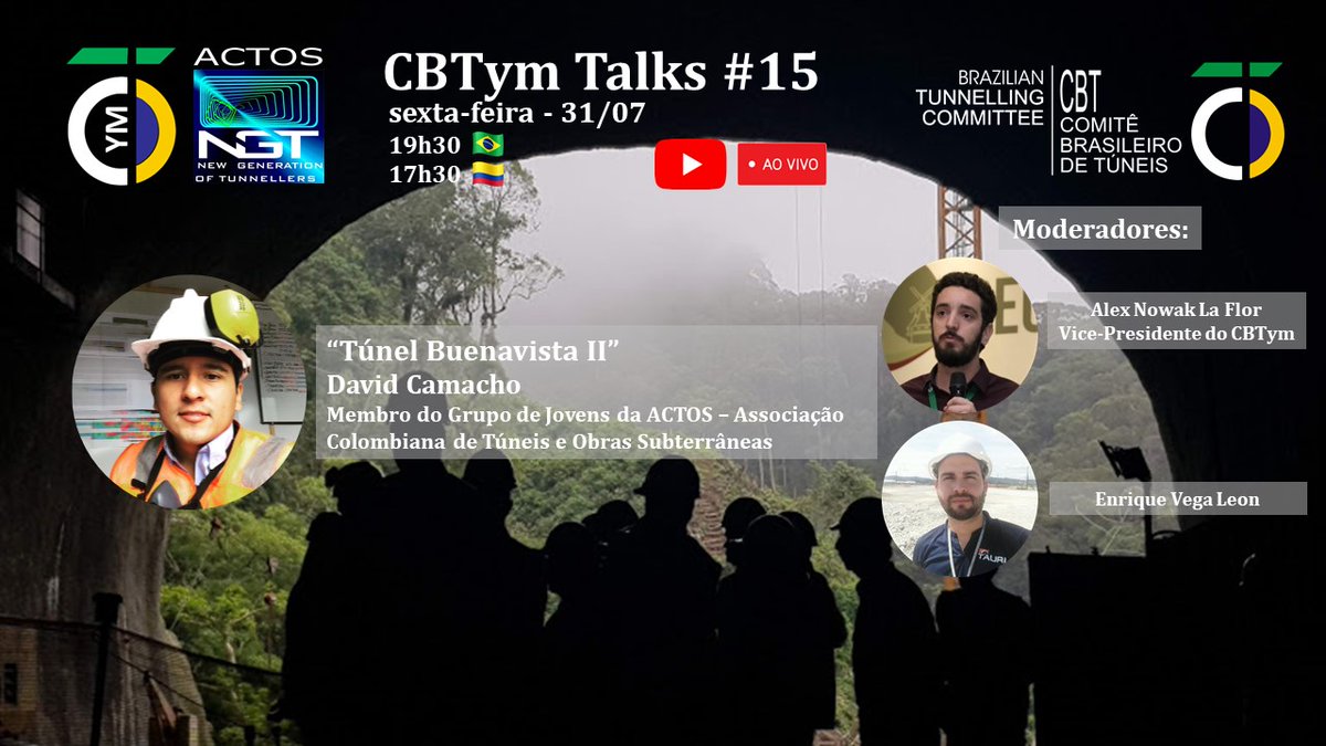 cbtym's tweet photo. O CBTym realiza na próxima sexta-feira às 19h30 o CBTym Talks #15, juntamente com o Grupo de Jovens Colombiano (ACTOS-NGT). O convidado será o engenheiro colombiano David Camacho. Alex Nowak La Flor e Enrique Vega Leon serão os moderadores da conversa. https://t.co/8ZS4MYPUXs https://t.co/Qf4s2S8W0G