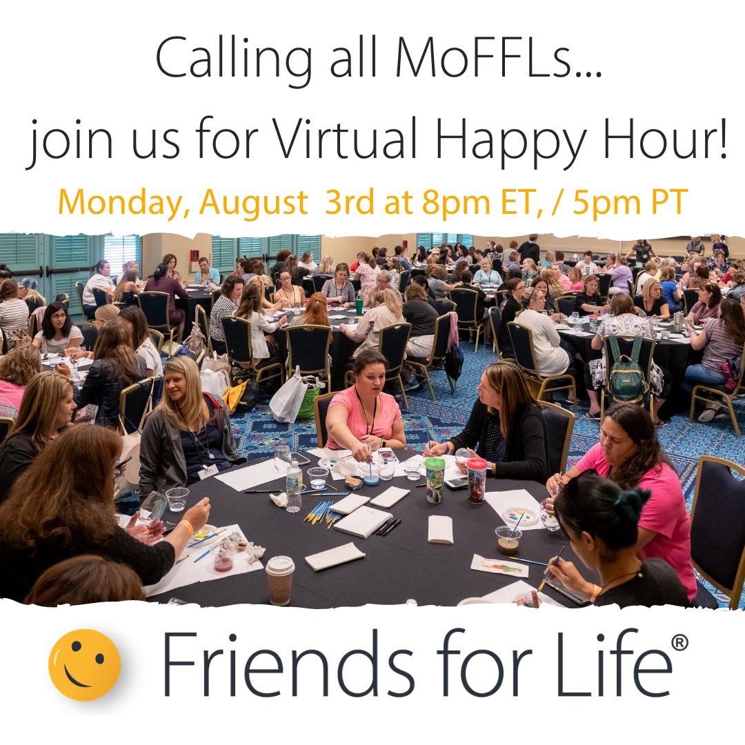 cwdiabetes's tweet photo. Join the MoFFLs (Moms of Friends for Life) for a Virtual Happy Hour! We will be meeting via Zoom on Monday, August 3 at 8:00pm ET / 5:00pm PT.
Register to join: https://t.co/Y6eI8Ki1Vp.
#cwdiabetes #t1dmom #type1diabetes #dmom https://t.co/atimR7BoIJ