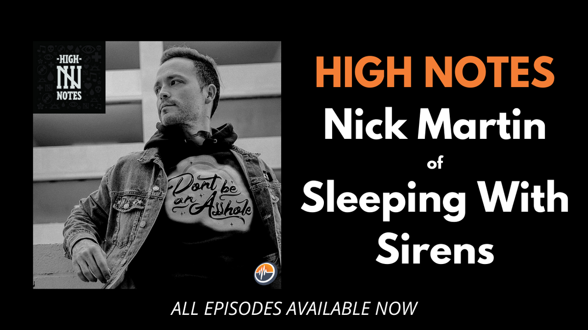 Nick Martin ( @nodirectioncasa) of  @SWStheband has a long history in alternative music. He's worked with D.R.U.G.S., Chiodos, Isles & Glaciers, Underminded, and more. In this episode, Nick tells us about how he lost and found himself through rock and roll. https://linktr.ee/highnotes 