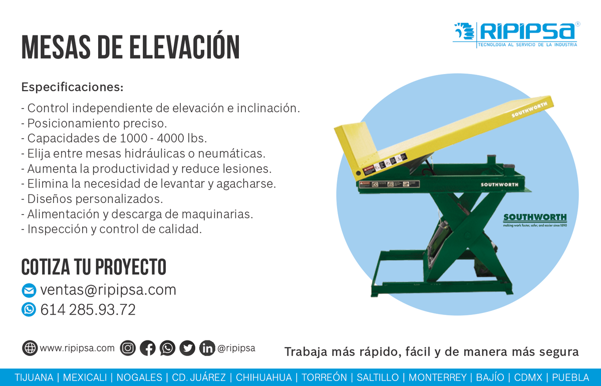 Ripipsa's tweet photo. #Supplychain
Ergonómico y especializado para aumentar la productividad sin comprometer la salud de tu equipo.
✅Sin agacharse y cargar
📦👷‍♂️👷‍♀️Proyectos 100% personalizados.
🔽Catálogo digital🔽
https://t.co/QUWBlGwU9w
📲Whatsapp
https://t.co/svHygh3MAX
📧Correo
ventas@ripipsa.com https://t.co/YVwX6BIpZS