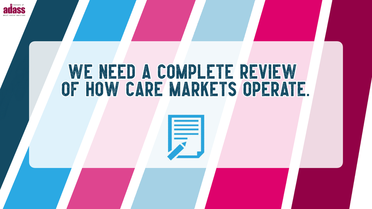 1adass's tweet image. We need a complete review of how care markets work and the suitability, sufficiency, sustainability, social value and quality of provision. With a consideration of regulation.

bit.ly/303Sjza

#FutureOfASC #ShapingCareReform #ADASS9Statements