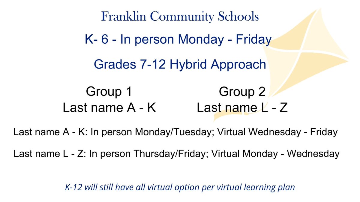 FCS Announces Hybrid Model Approach for Secondary Schools