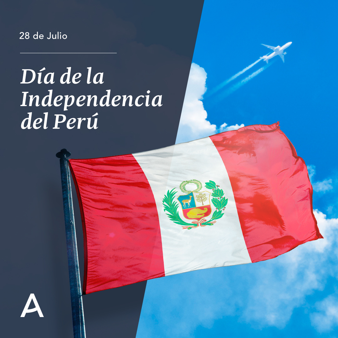 Aviasur's tweet photo. Es un día muy especial y desde #Aviasur saludamos a todo Perú y celebramos su independencia 🇵🇪 https://t.co/B49wEgoSFP