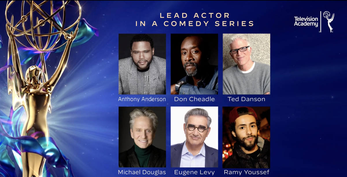 Lead Actor noms, 50% PoC  #EmmyNoms