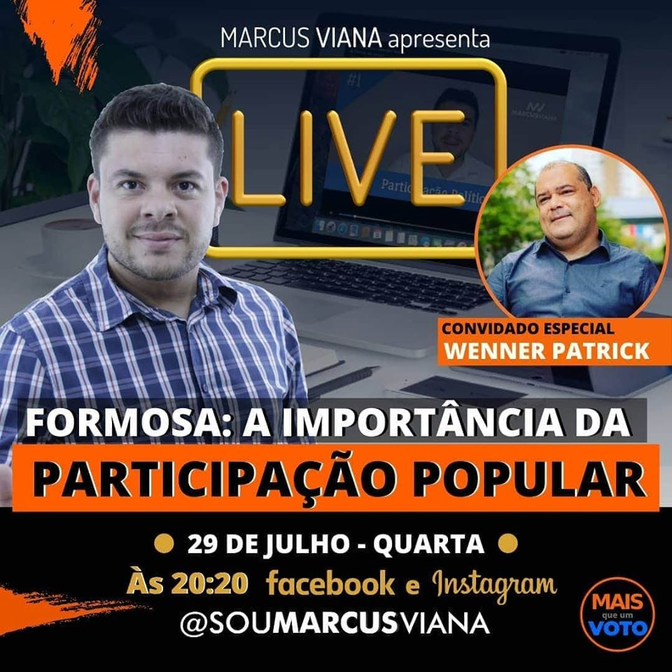 wenneroficial's tweet photo. Dia 29 de Julho, às 20h20, serei o convidado especial na Live do amigo Marcus Viana. 

Acompanhe no Instagram @soumarcusviana!

#wennersim #formosago #avante https://t.co/aBAla3IcQv