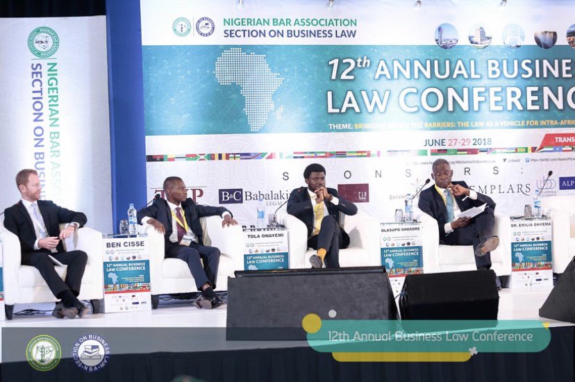 To my pleasant surprise, he had put my name to speak at one of the main panels of the  @nbasblofficial conference on “intra-African commercial dispute resolution”, as well as a training session for young lawyers (scheduled for a day before the conference).