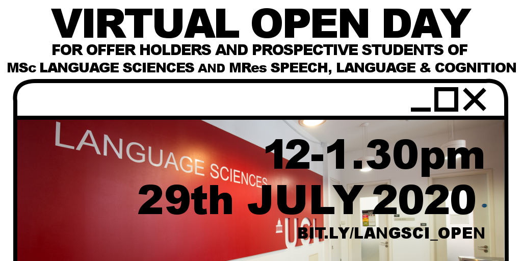UCL MSc LangSci tweet media
