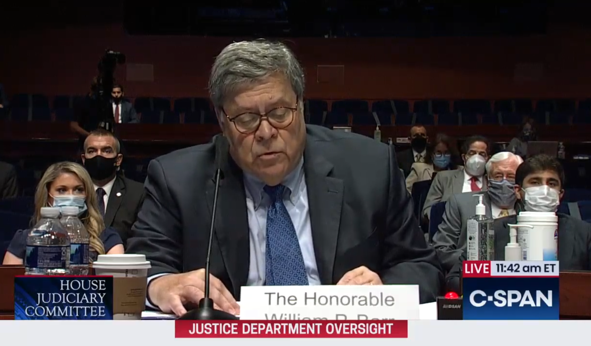 BARR: Someone spraypainted a court house, it's the only thing I can officially protect with SS BarrWaffen™ troops. So, anyhow, fuck your democracy.