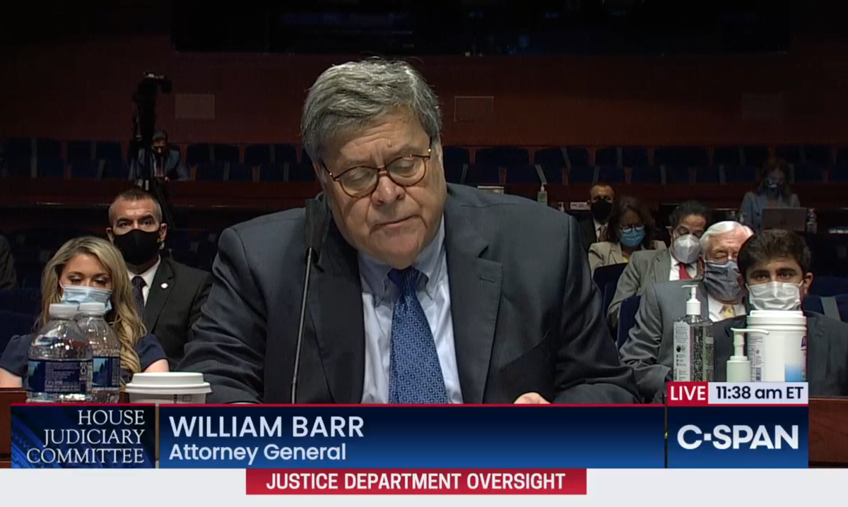 BARR: There are lots of black police officers, so this isn't a big deal. In fact, white guys get killed by cops, more in fact. I guess black people are paranoid.Which is why I need to command shock troops someone hired away from GameStop.