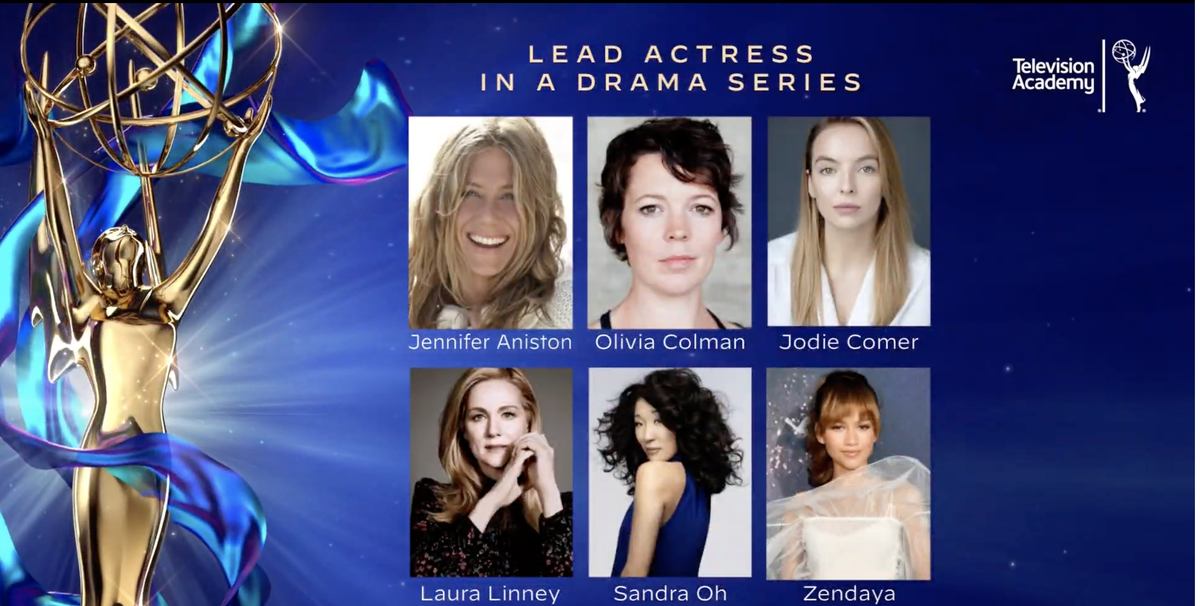 Lead Actress in a drama series. Sandra and Zendaya!!!  #EmmyNoms