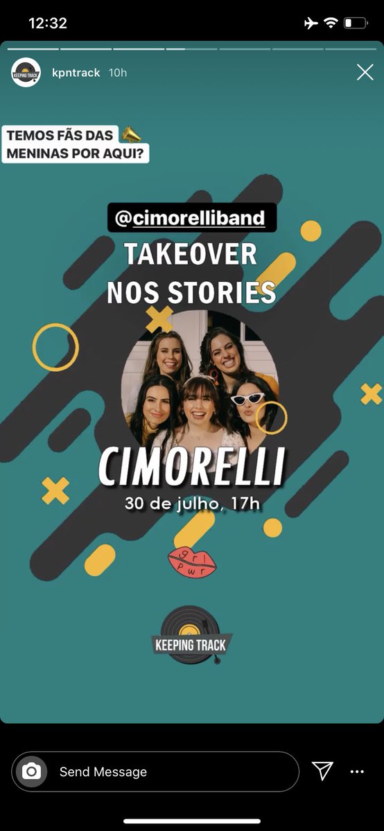 CimPromoBrasil's tweet photo. TEMOS DIA E HORÁRIO! O @kpntrack_ confirmou que @Cimorelliband vai assumir os stories deles na próxima quinta-feira (dia 30), às 17h! ANOTARAM??? https://t.co/nidnS23CPv