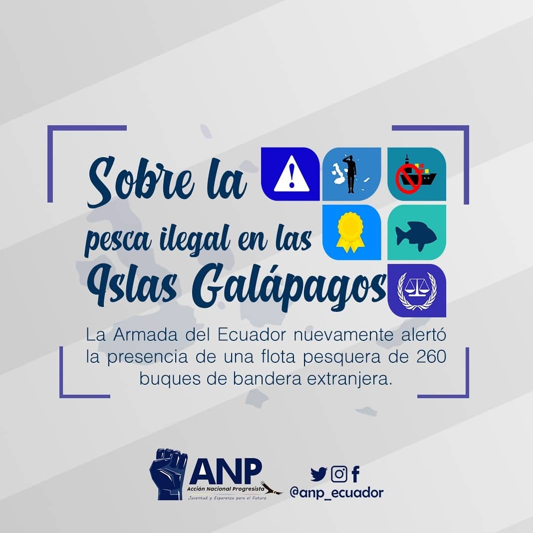 ANP_Ecuador's tweet photo. Comprometidos con la defensa del medio ambiente y nuestra soberanía. No permitiremos la pesca ilegal, no declarada y no reglamentada.
Compartimos información importante para proteger a nuestro patrimonio, las “Islas Galápagos” 🐋 🐠 🐬🦈

#DefensaIslasGalapagos #SOSGALAPAGOS https://t.co/M6jgDvfZc0