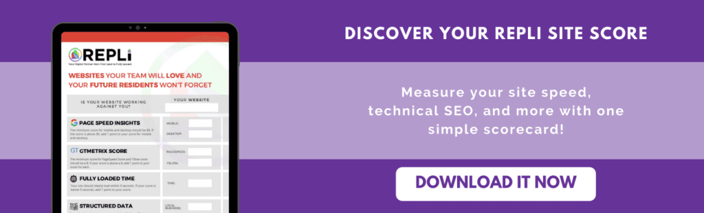 A website can be your biggest asset 👍 , but a malfunctioning website can cause major problems. 👎

How do you know if your website is your biggest asset or liability? 🤔
Rate your own apartment website with our scoreboard! buff.ly/3fdave9